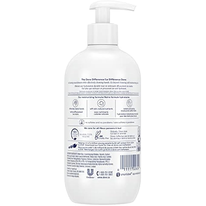 Dove DEEP MOISTURE HAND WASH FOR CLEAN AND SOFTER HANDS CLEANSER THAT WASHES AWAY DIRT 13.5 OZ 4 COUNT - Image 2